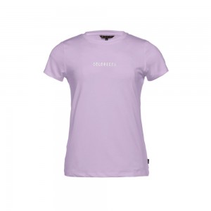 Goldbergh AVERY short sleeve T-Shirts Purple | 35649-CXUD