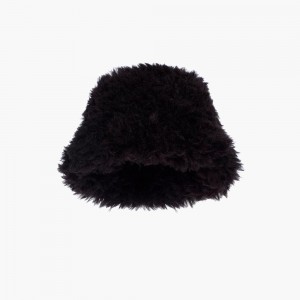 Goldbergh BIRD faux fur Bucket Hat Black | 69075-DPBY