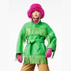 Goldbergh FRINGE Jackets Green | 87463-OSHG