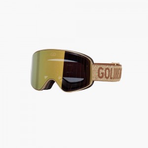 Goldbergh HEADTURNER Ski Goggles Gold | 40812-XIBQ