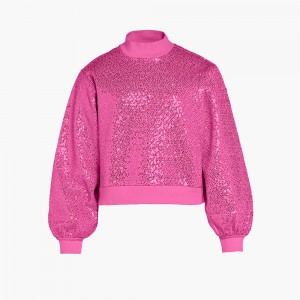 Goldbergh LOLA round neck Sweater Pink | 70416-JKUV