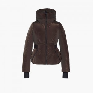 Goldbergh LOU Ski Jacket Brown | 89576-CQMP