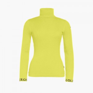 Goldbergh MIRA long sleeve knit Sweater Light Green | 79510-EFKS