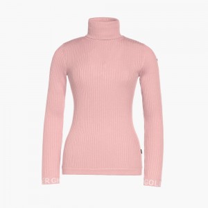 Goldbergh MIRA long sleeve knit Sweater Pink | 81025-YWXM