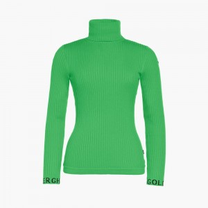 Goldbergh MIRA long sleeve knit Sweater Green | 81470-UQMN