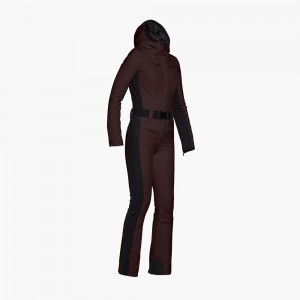 Goldbergh PARRY Ski Suit Dark Brown | 03815-GCJA