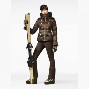 Goldbergh PIPPA Ski Pants Dark Brown | 70438-CGLH