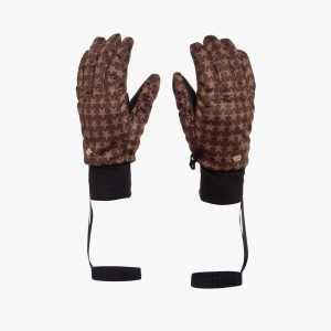 Goldbergh POLARIS Gloves Dark Brown | 38042-CRWK