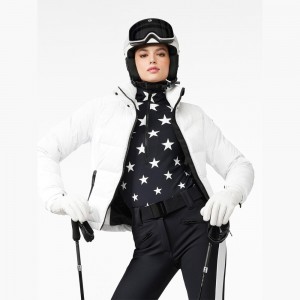 Goldbergh SHIVER Ski Jacket White | 20637-NFCV