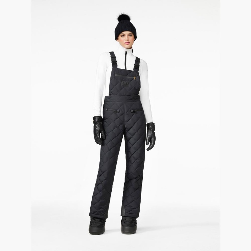 Goldbergh AGNES ski salopette Ski Pants Black | 51367-WUHV