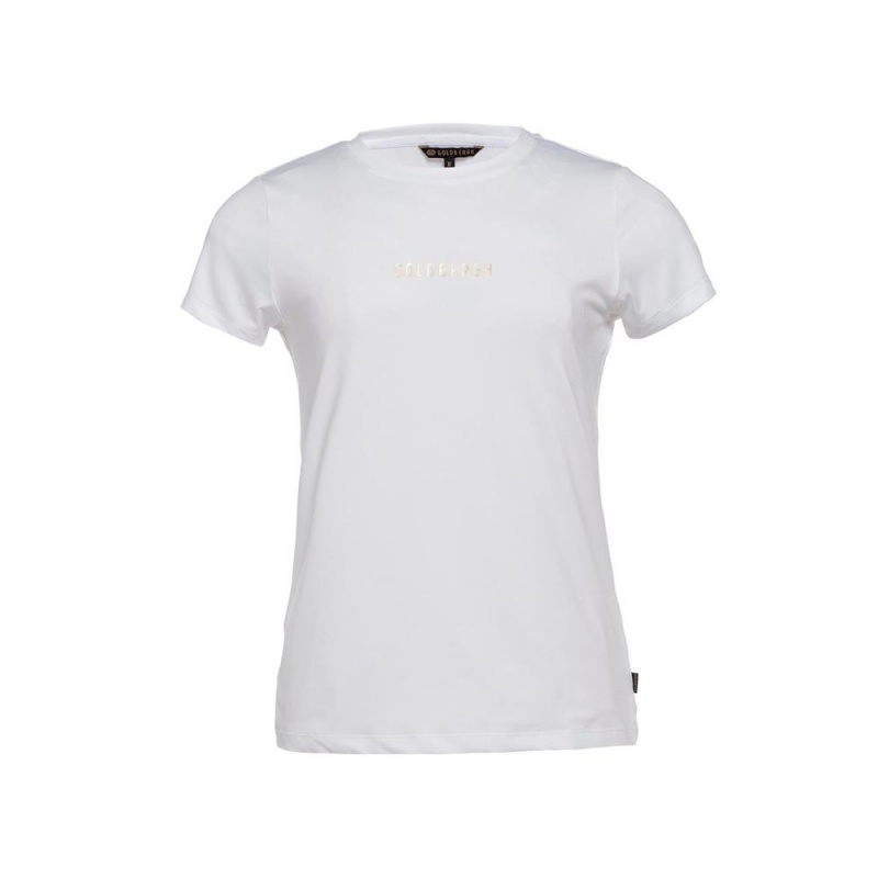 Goldbergh AVERY short sleeve T-Shirts White | 84976-JTFS