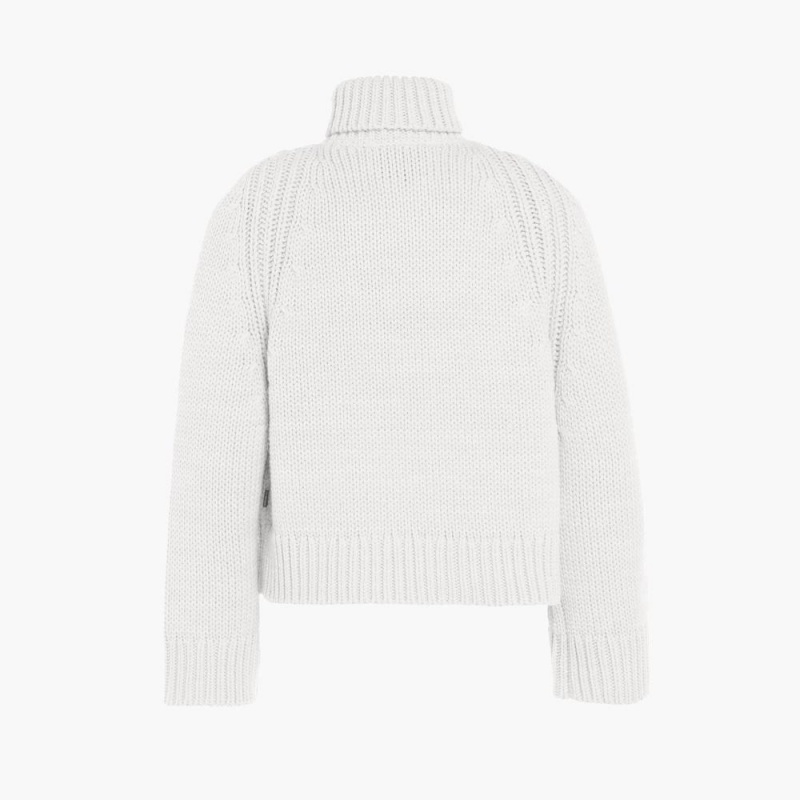 Goldbergh BEAUTY long sleeve knit Sweater White | 48576-RHKB