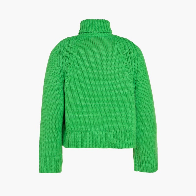 Goldbergh BEAUTY long sleeve knit Sweater Green | 40716-MEAO