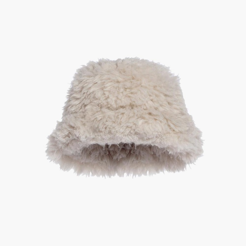 Goldbergh BIRD faux fur Bucket Hat White | 69347-WGMQ