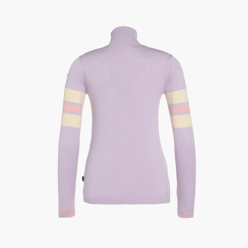 Goldbergh BISCUIT long sleeve knit Sweater Purple | 59213-YBLN