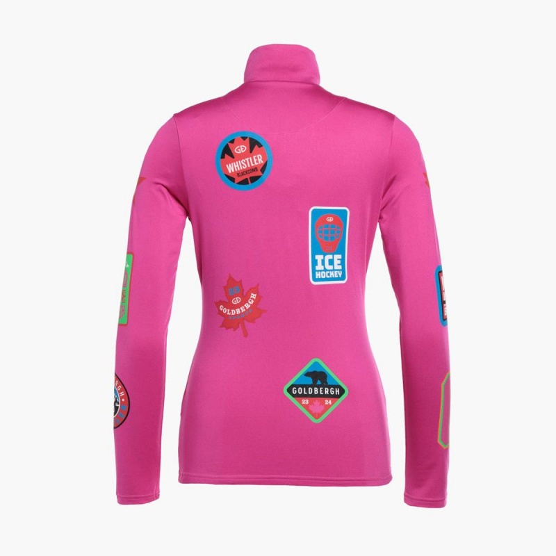 Goldbergh BODYCHECK Ski Pully Pink | 95063-VAIY