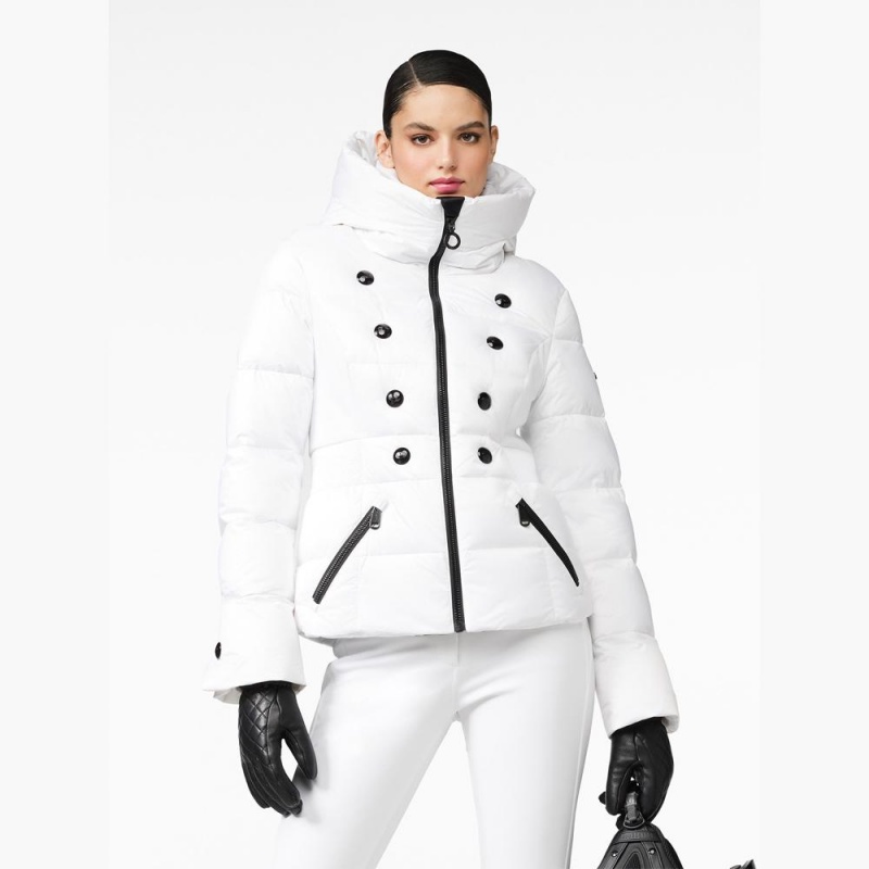 Goldbergh BOUTON Ski Jacket White | 85104-BDZT