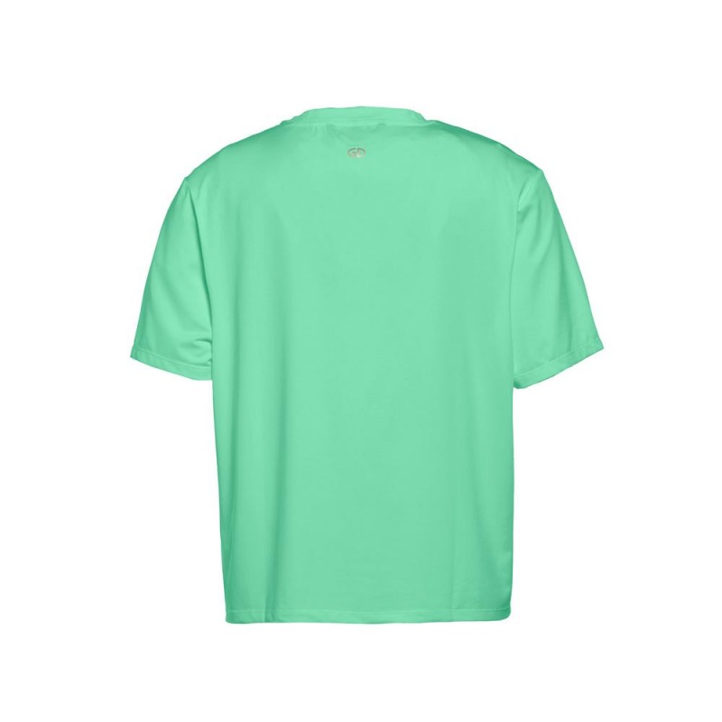 Goldbergh BOXY short sleeve T-Shirts Green | 40326-ZDPJ