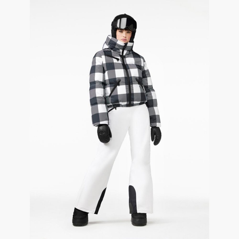 Goldbergh CABIN Ski Jacket Black / White | 43925-HXLU