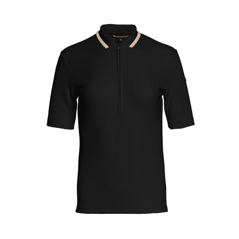 Goldbergh CASSIA short sleeve T-Shirts Black | 59603-AMCV