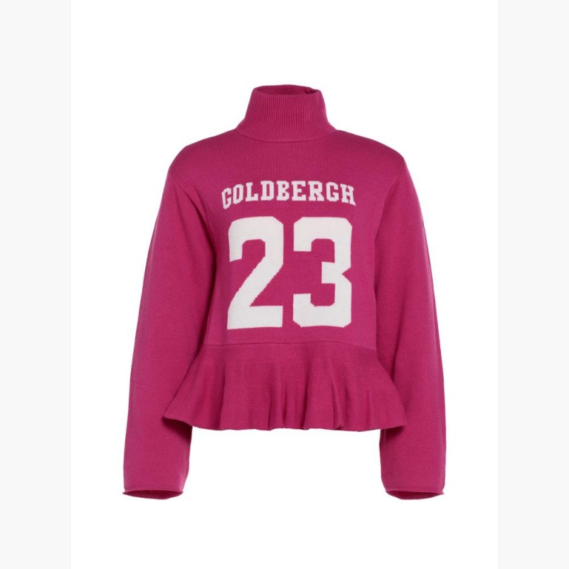 Goldbergh DANGLE long sleeve knit Sweater Pink | 34921-PIEY