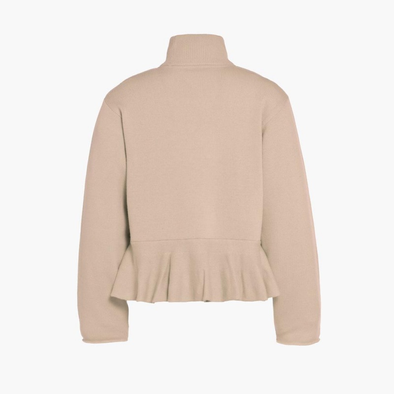 Goldbergh DANGLE long sleeve knit Sweater Beige | 25719-ADGP