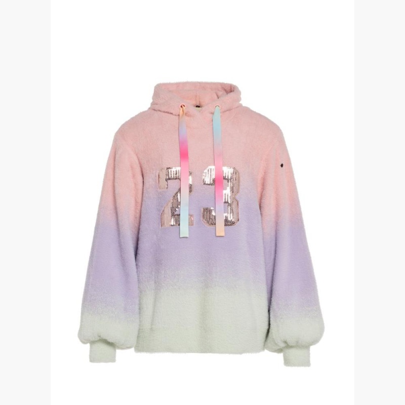 Goldbergh DESIRE hooded knit Hoodie Pink/Purple | 75290-MIQO