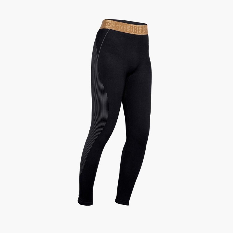 Goldbergh FURIOUS baselayer Pants Black | 68254-OQJA