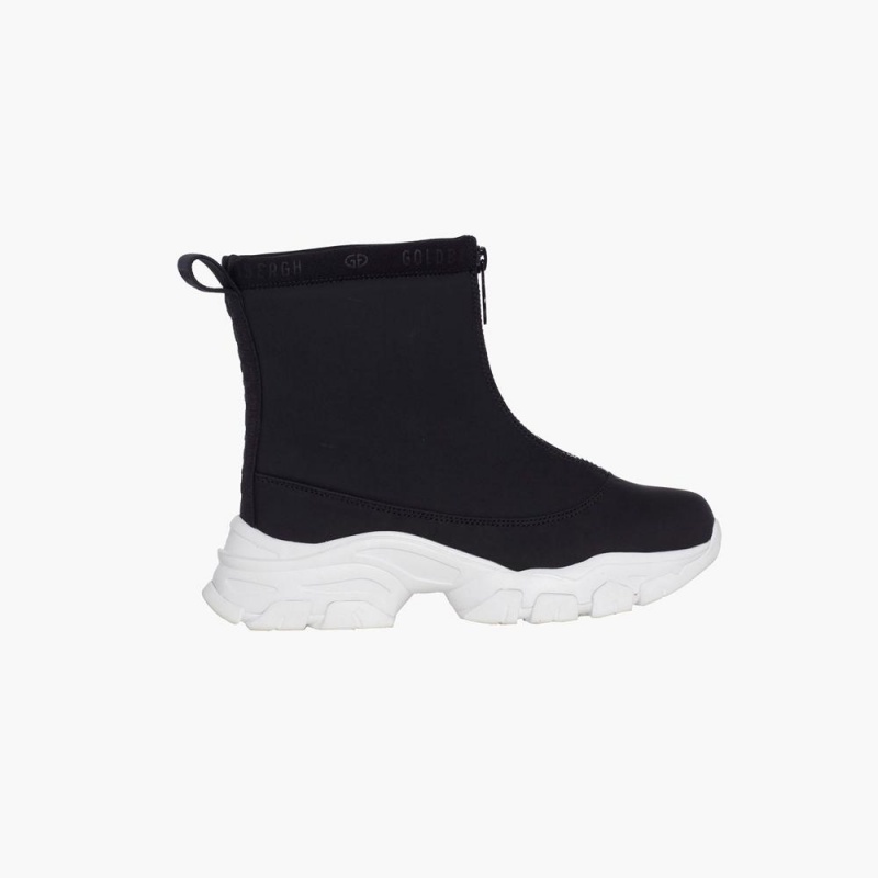 Goldbergh GLINT Snow Boots Black / White | 12390-KUIS