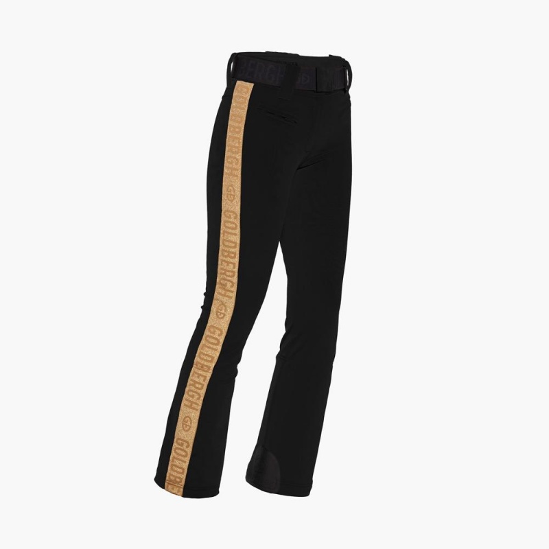 Goldbergh GOLDEN EDGE Ski Pants Black | 13748-HXOT