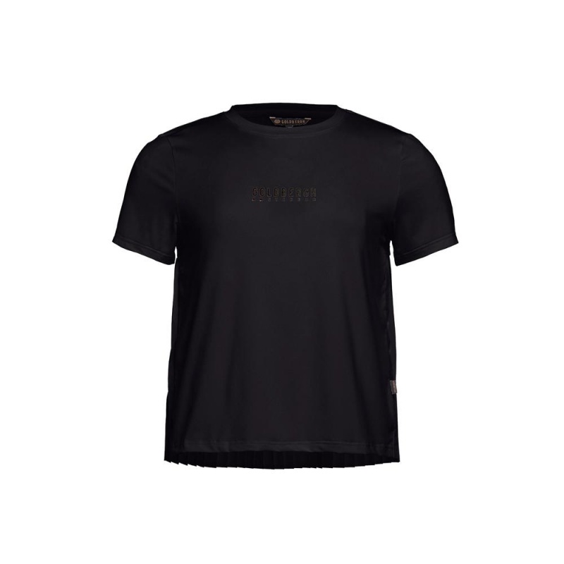 Goldbergh GROOVE short sleeve T-Shirts Black | 97605-SERF