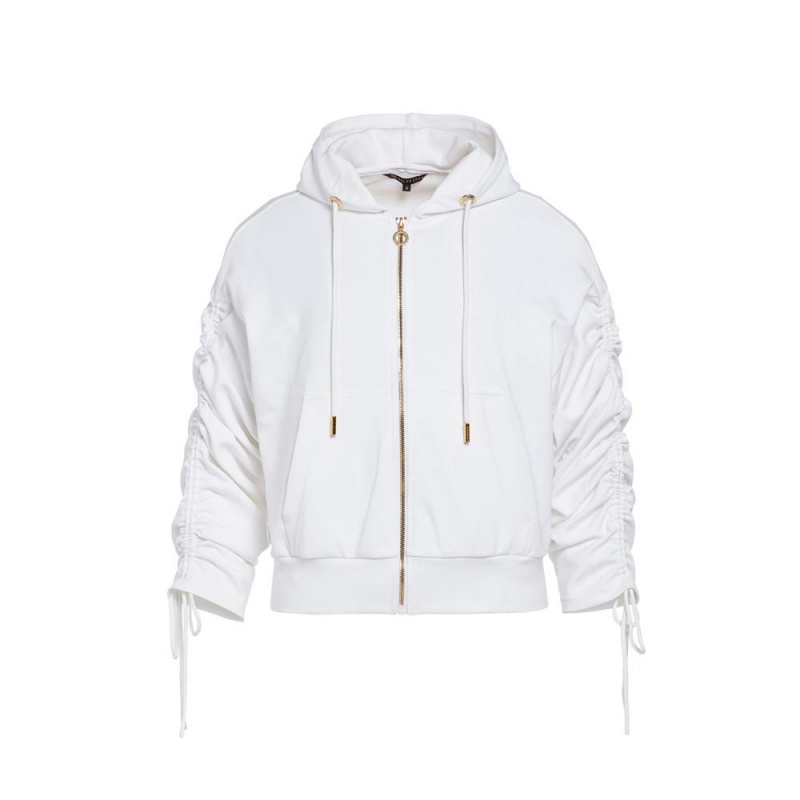 Goldbergh JAZLYN hooded cardigan Jackets White | 93146-ZRTU