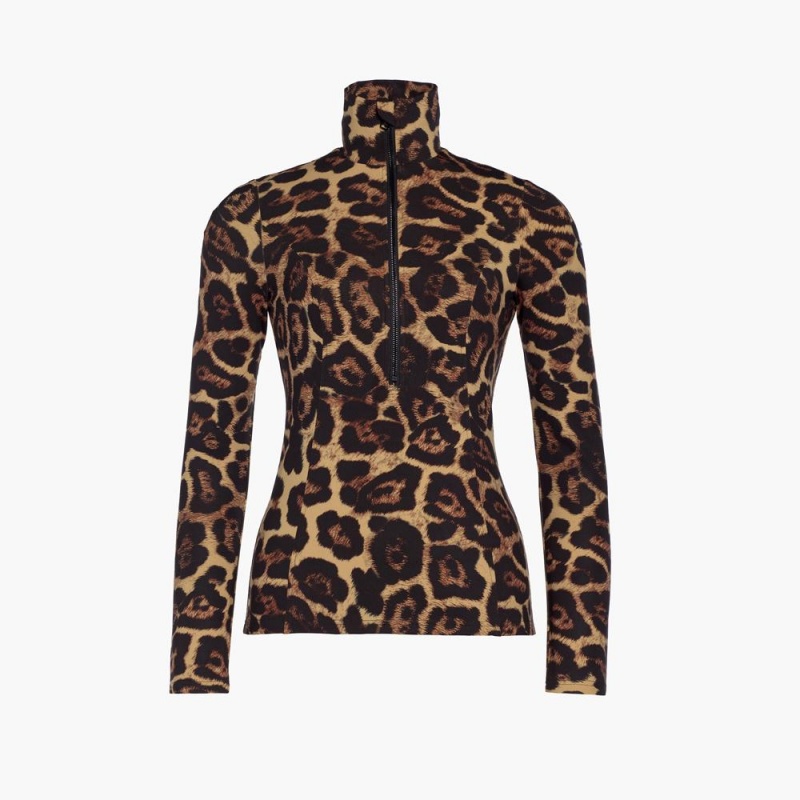 Goldbergh LEONA Ski Pully Leopard | 87493-TBOD