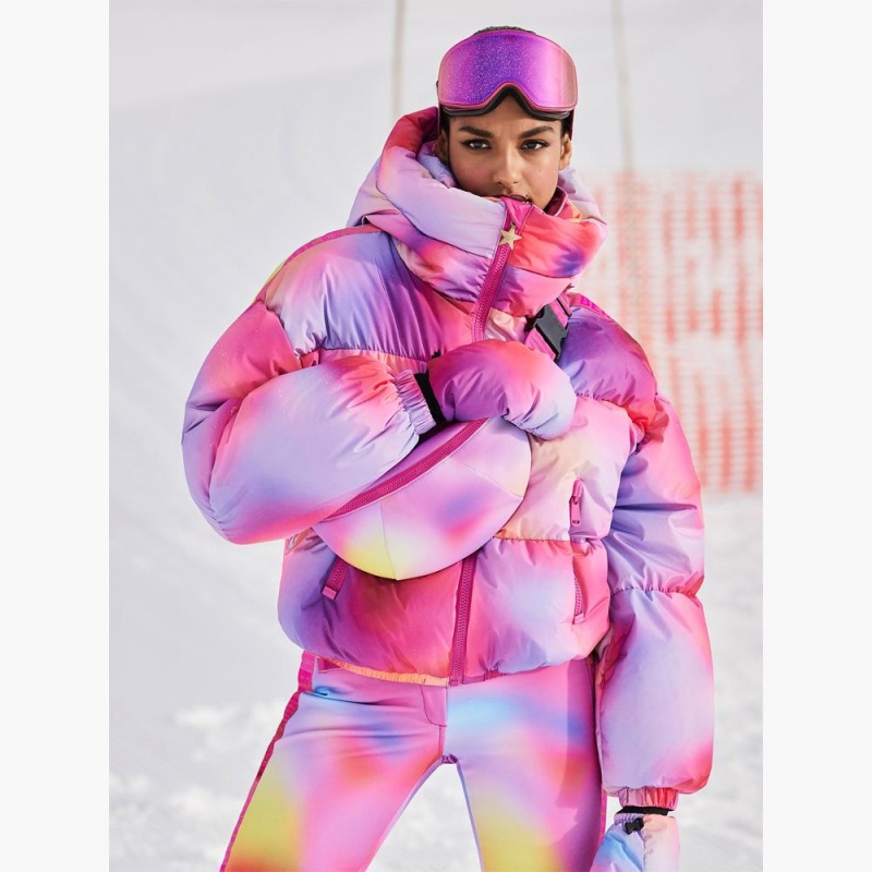 Goldbergh LUMINA Ski Jacket Pink Purple | 49675-PBSN