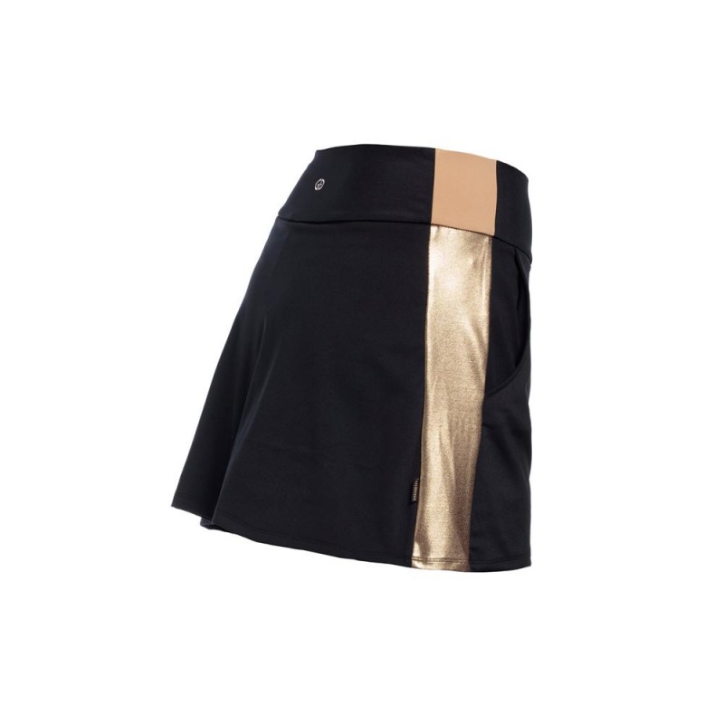 Goldbergh Lawn Skirt Gold | 64958-HLBQ