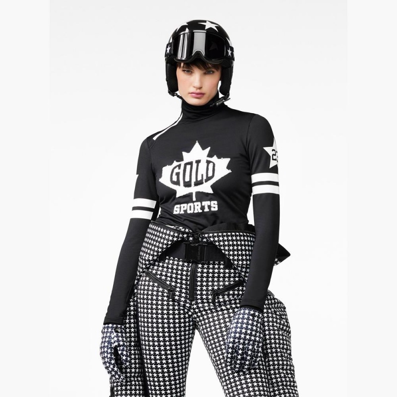 Goldbergh MAPLE LEAF Ski Pully Black | 41397-OWKG