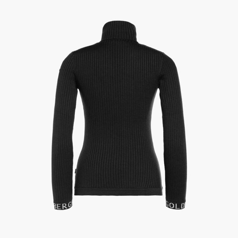 Goldbergh MIRA long sleeve knit Sweater Black | 87510-LQMJ