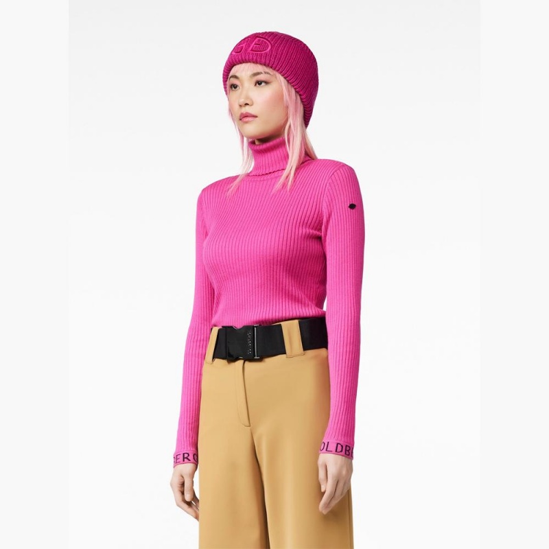 Goldbergh MIRA long sleeve knit Sweater Pink | 86279-GFKC