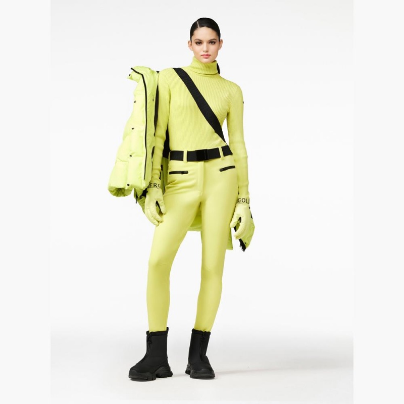 Goldbergh PARIS Ski Pants Light Green | 92341-KVMZ