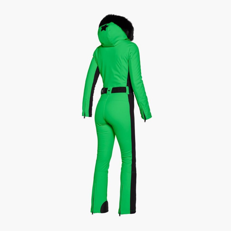 Goldbergh PARRY faux border Ski Suit Green | 18670-HVWS