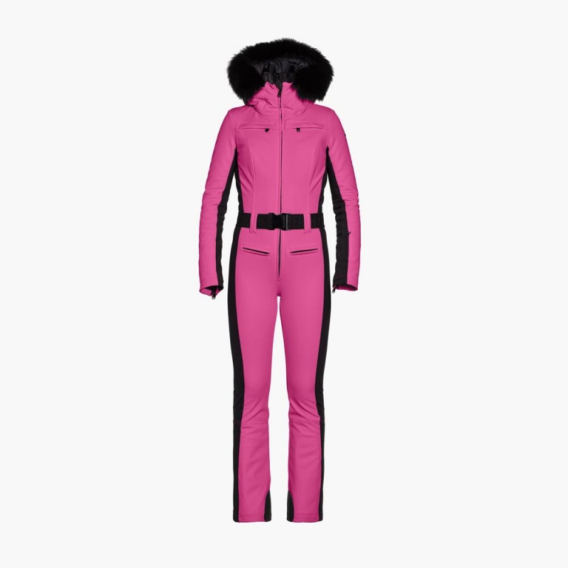 Goldbergh PARRY faux border Ski Suit Pink | 01975-ASVR