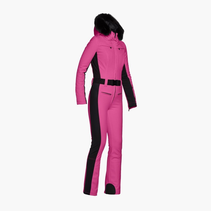 Goldbergh PARRY faux border Ski Suit Pink | 01975-ASVR