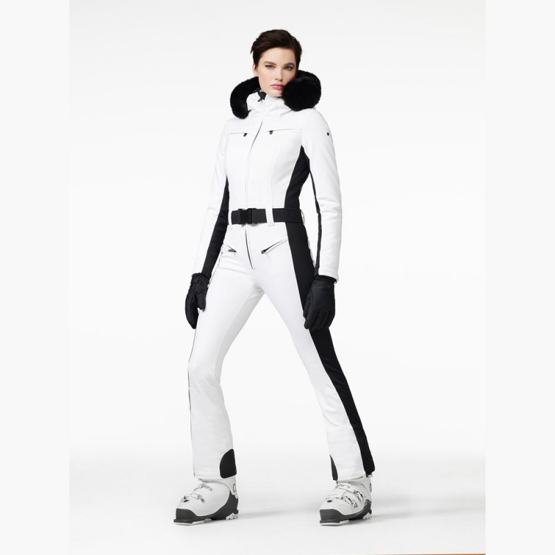 Goldbergh PARRY faux border Ski Suit White | 79328-HWJF