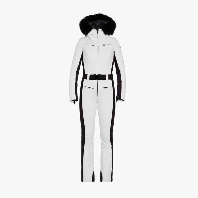 Goldbergh PARRY faux border long Ski Suit White | 80749-PSOH