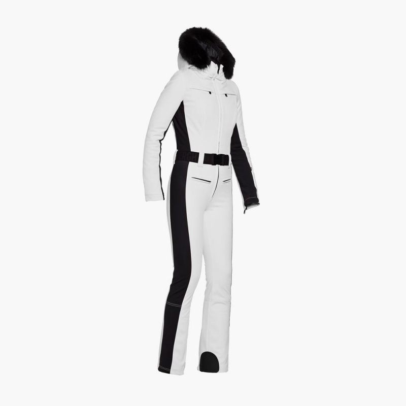 Goldbergh PARRY faux border long Ski Suit White | 80749-PSOH