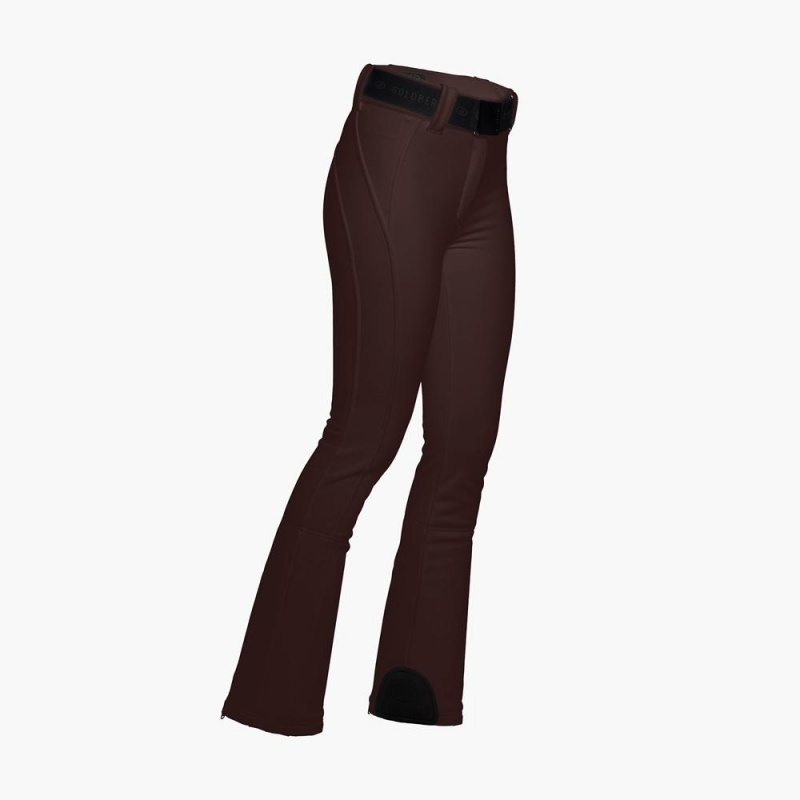 Goldbergh PIPPA Ski Pants Dark Brown | 70438-CGLH