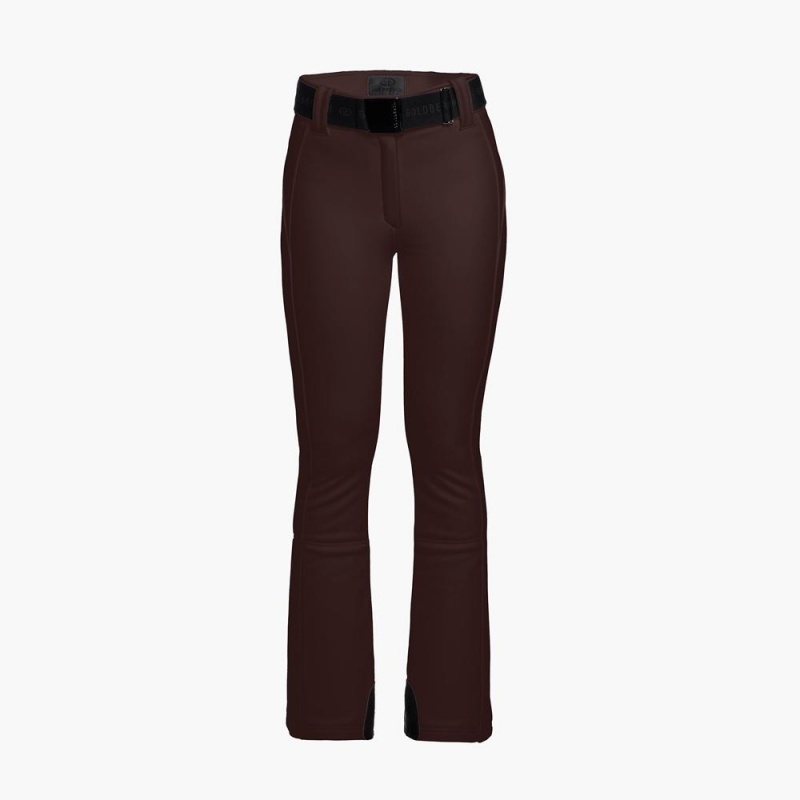 Goldbergh PIPPA long Ski Pants Dark Brown | 06783-XSGM