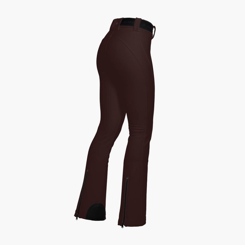 Goldbergh PIPPA long Ski Pants Dark Brown | 06783-XSGM