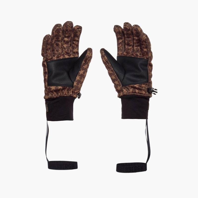 Goldbergh POLARIS Gloves Dark Brown | 38042-CRWK