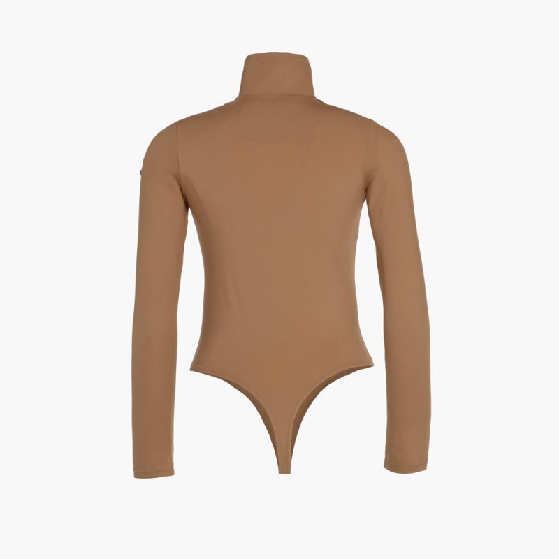 Goldbergh POPPY ski body Ski Tops Brown | 36092-LWEM